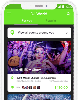 DJ Mania - Event Ticket Booking App at opus labworks